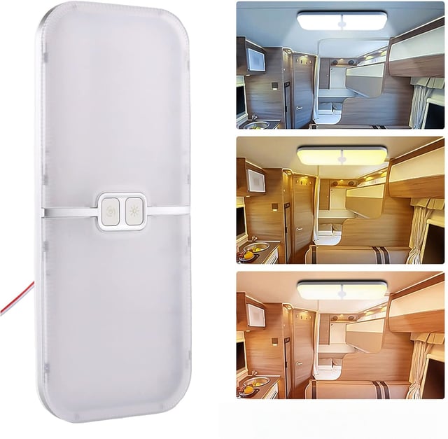 Plafonnier LED 12V pour Camping-Car, Bateau D'éclairage Intérieur pour Camping-Car avec