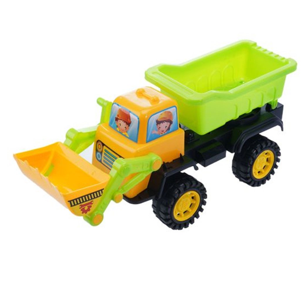 Trade Shop Grande Camion Ruspa Di Plastica Con Ruote Pala