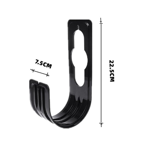 Gancio Portatubo Da Giardino In Acciaio - Supporto Per Tubo Espandibile, 8.5 Pollici, Nero - Foto 10