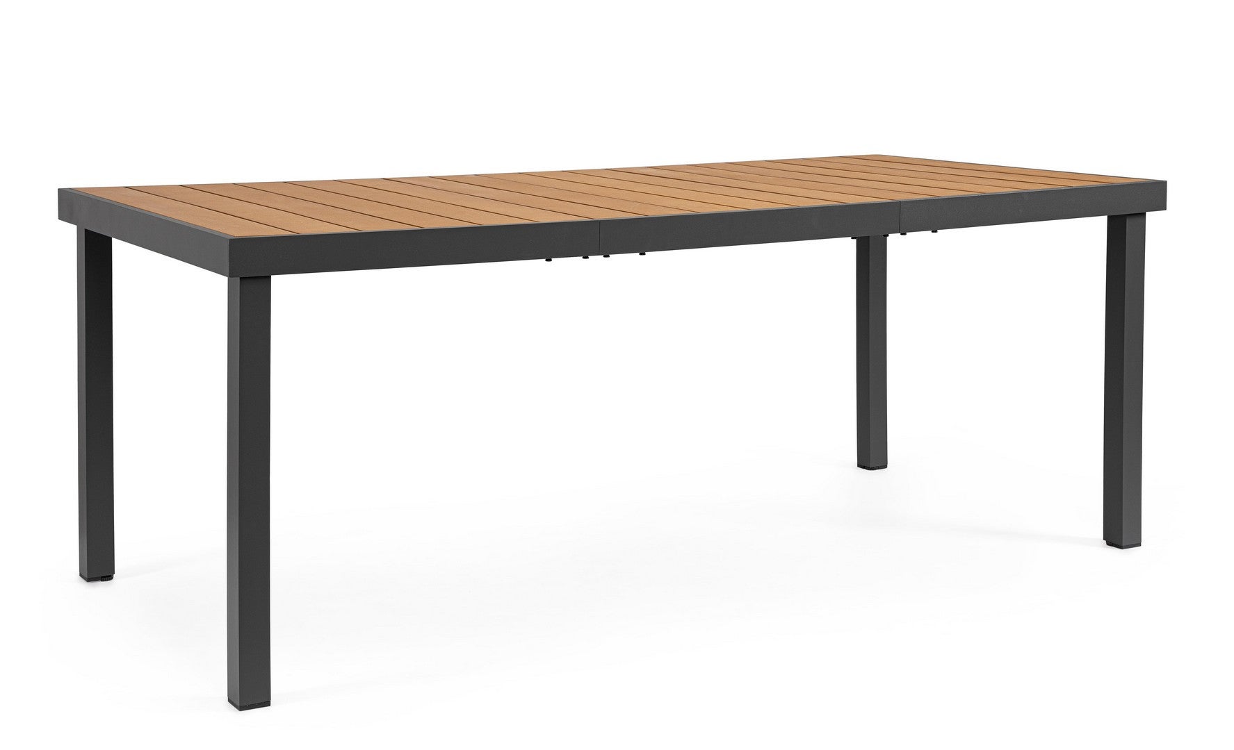 Stół aluminiowy z blatem Polywood, 190x90 Antracyt do użytku wewnątrz i na zewnątrz