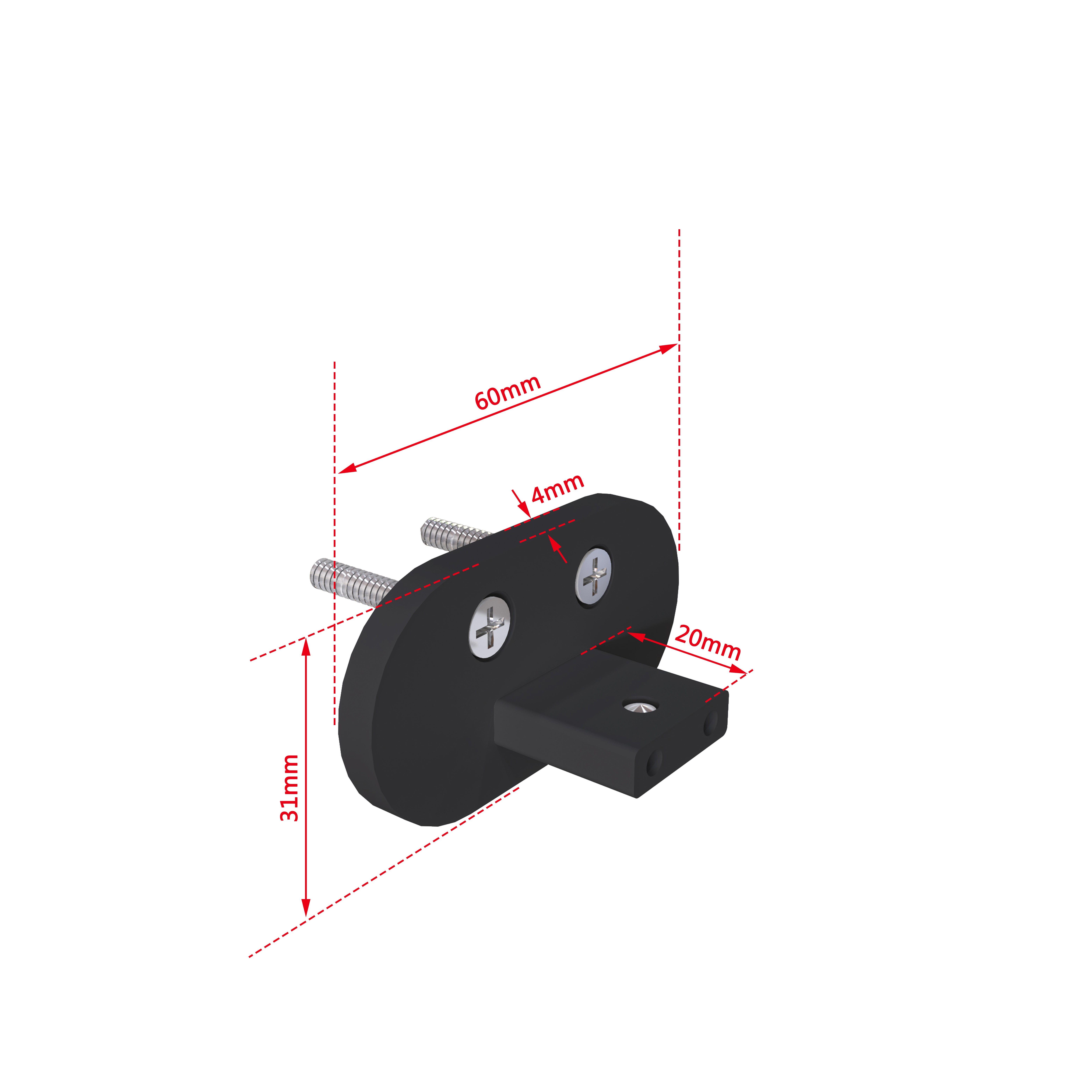 Garde-corps aluminium 100 cm - Rampe d'escalier noir mat - Intérieur & extérieur - Idéal pour entrée de maison ou jardin - 4