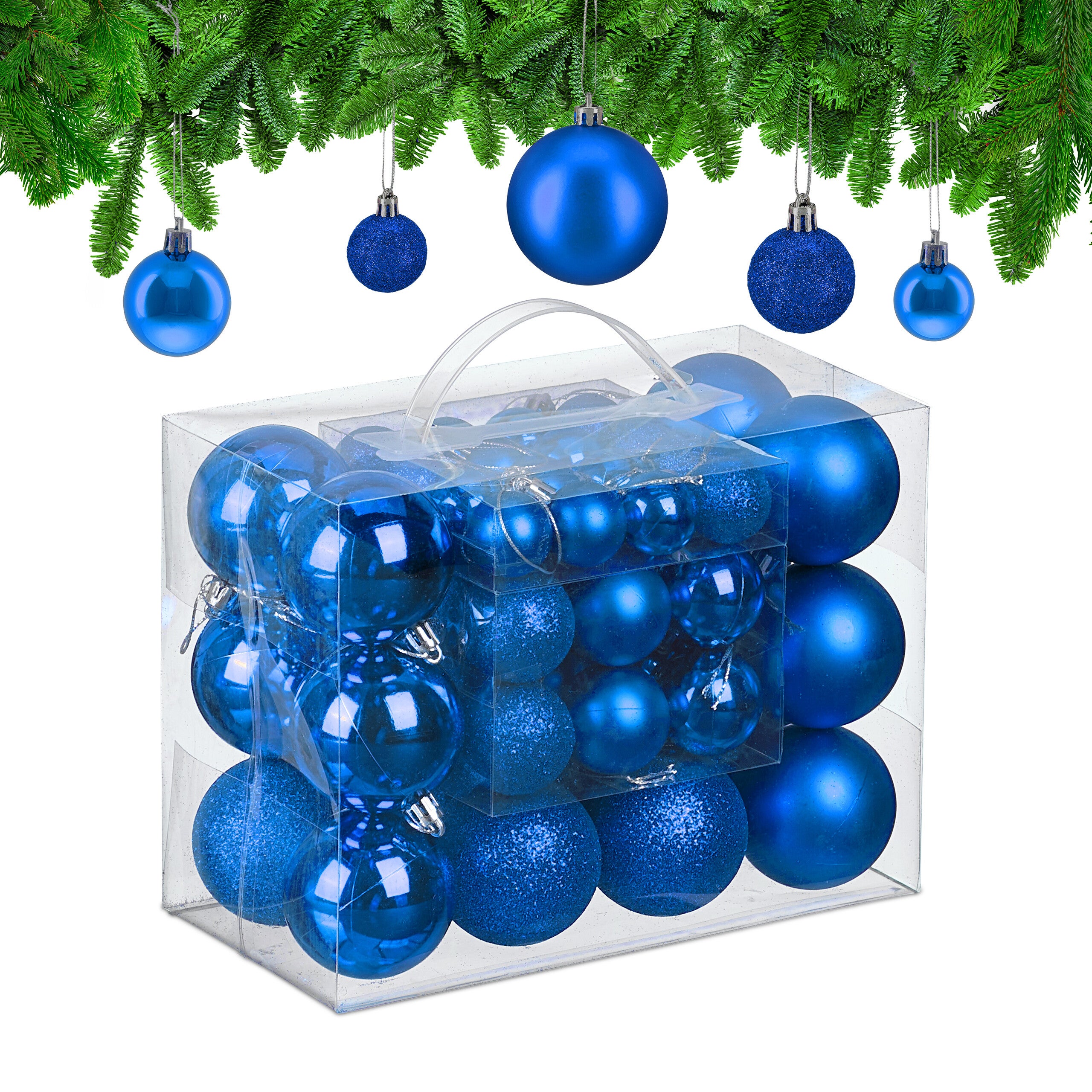 Boules Dorées Sapin Relaxdays Boule De Noël, Lot Pratique De 100, Pour Décorer Boules De Noël Lot - 13