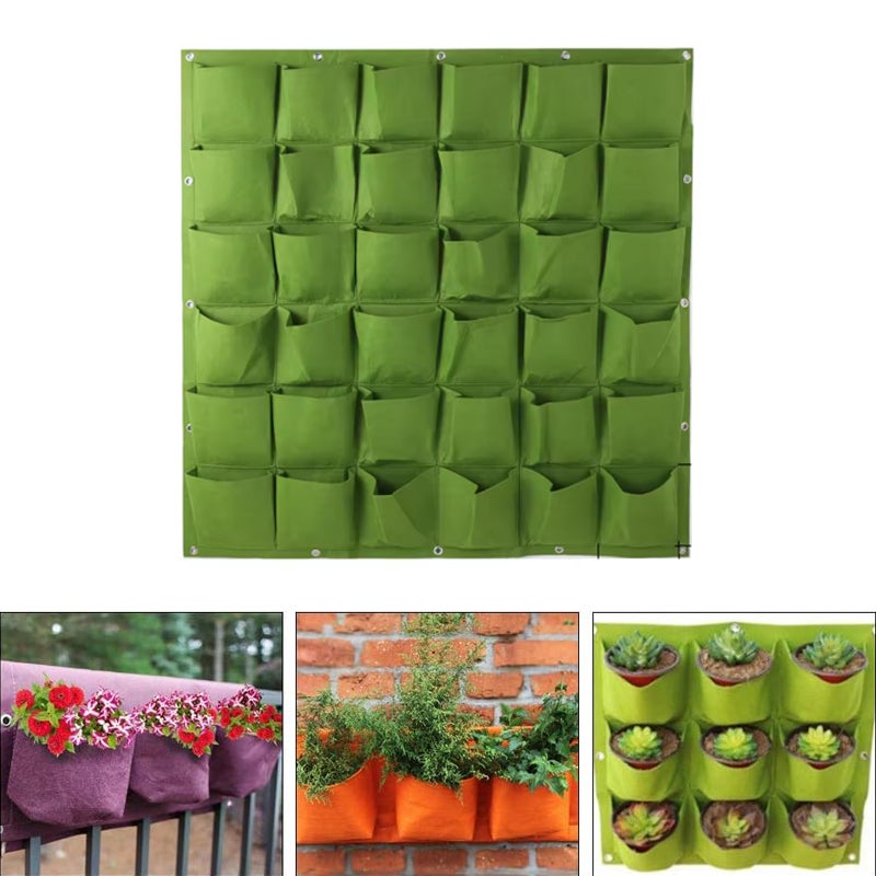 Plantier d'Appartement 36 Compartiments – Lekki Filc – Idealny dla Miejskich Ogrodników – Oszczędność Miejsca