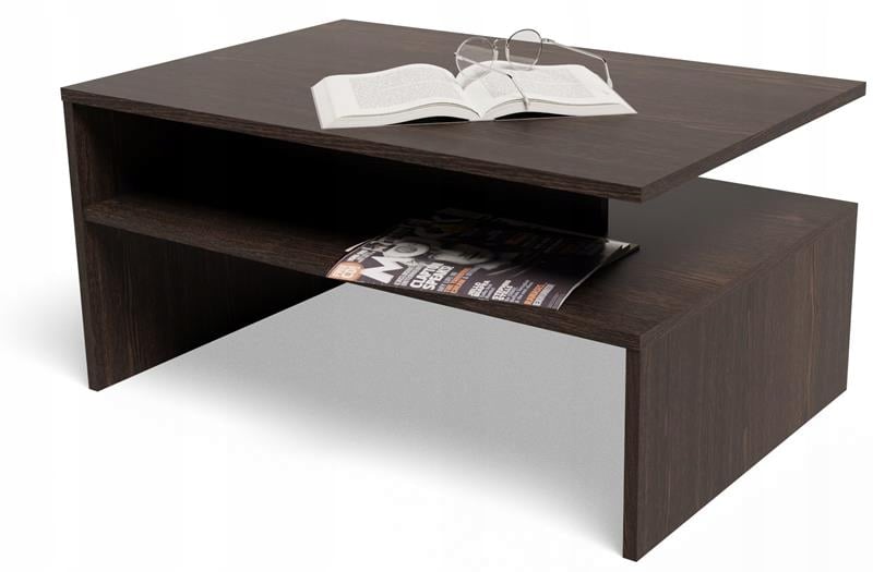 Ława stolik kawowy BOSTON EX3 wenge płyta 18mm z półką