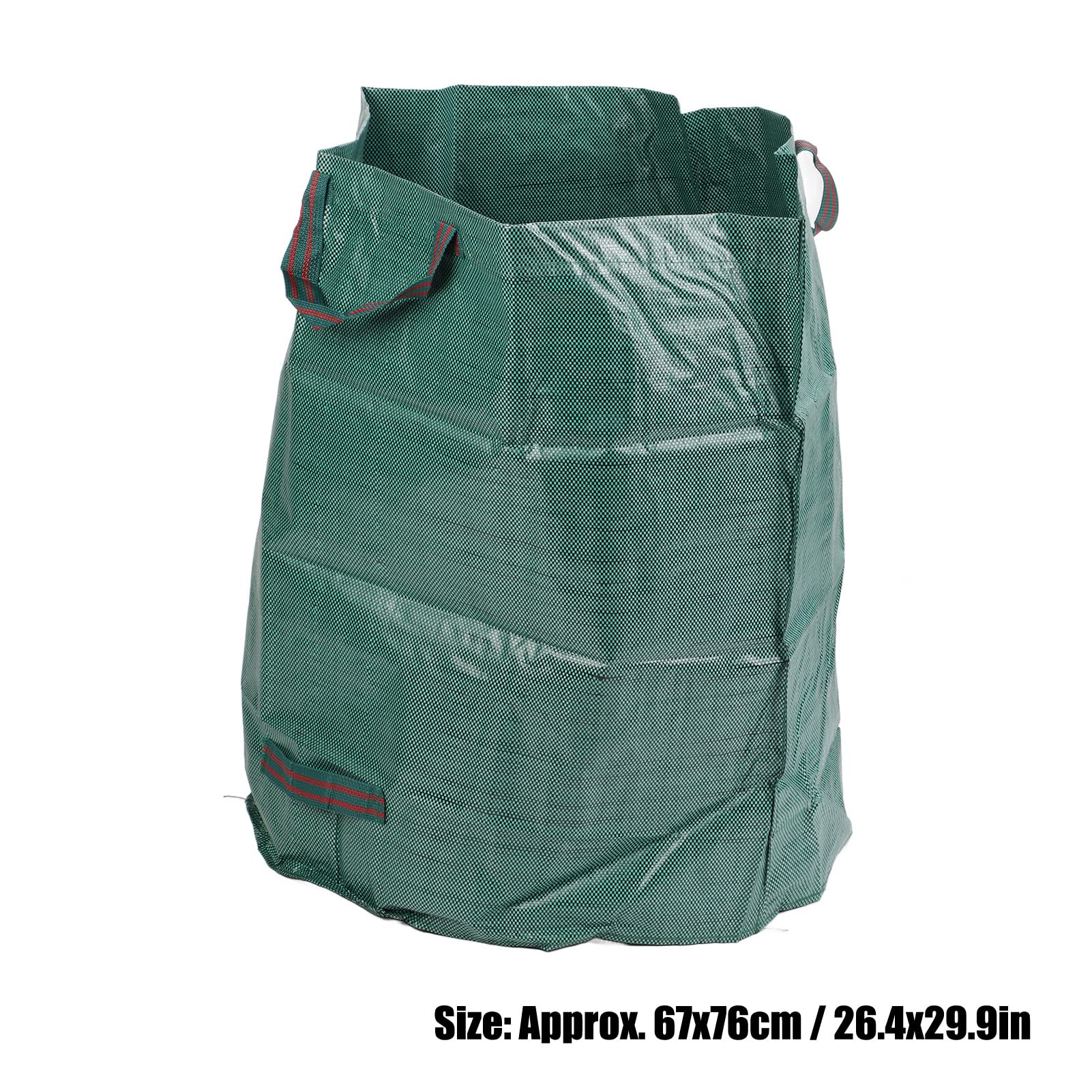 Sac à déchets de jardin 272 L Conteneur à déchets de jardin à capacité unique avec poignées et sangle en cuir pour jardin - 6