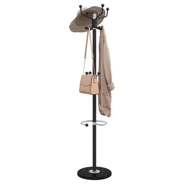 Maison Exclusive - Porte-manteau avec porte-parapluie noir fer enduit de poudre