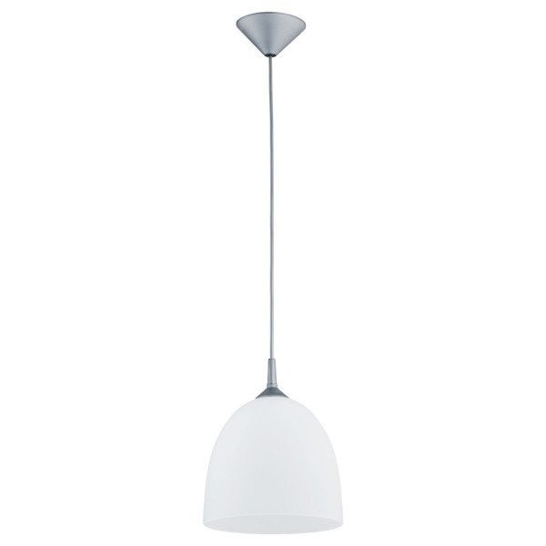 Lampa wisząca Dawid srebrna 1xE27x15W wym: 120 x 23 x 23 cm szkło Alfa