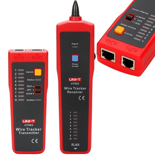 UNI-T UT682A TESTER LOKALIZATOR KABLI RJ45 TRACKER SZUKACZ PAR ...