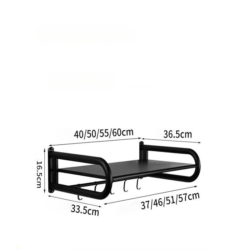 Soporte mural para microondas en acero inoxidable reforzado para cocina y restaurante, estante práctico 45*36,5 cm - 7
