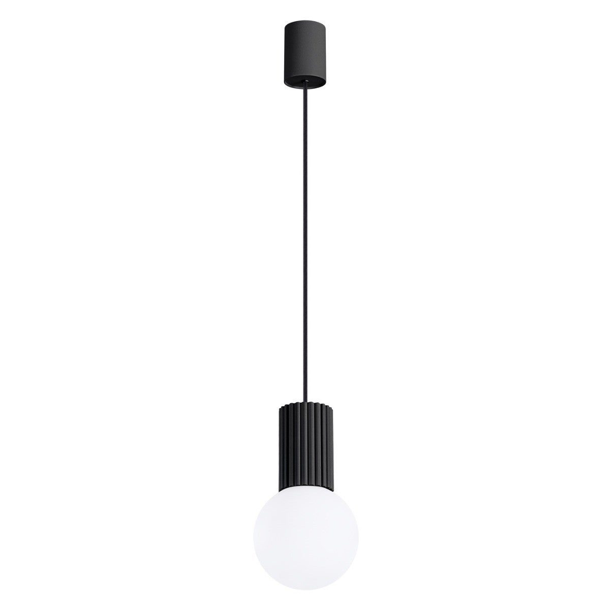 Lampa wisząca HALO czarno-biała 1 x G9 x 8W wym: 120 x 12 x 12 cm Sollux Lighting