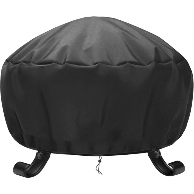 Pokrowiec ochronny okrągły Ø 85 x 40 cm Pokrowiec na palenisko, wodoodporny, odporny na promieniowanie UV, odporny na rozdarcia, tkanina Oxford