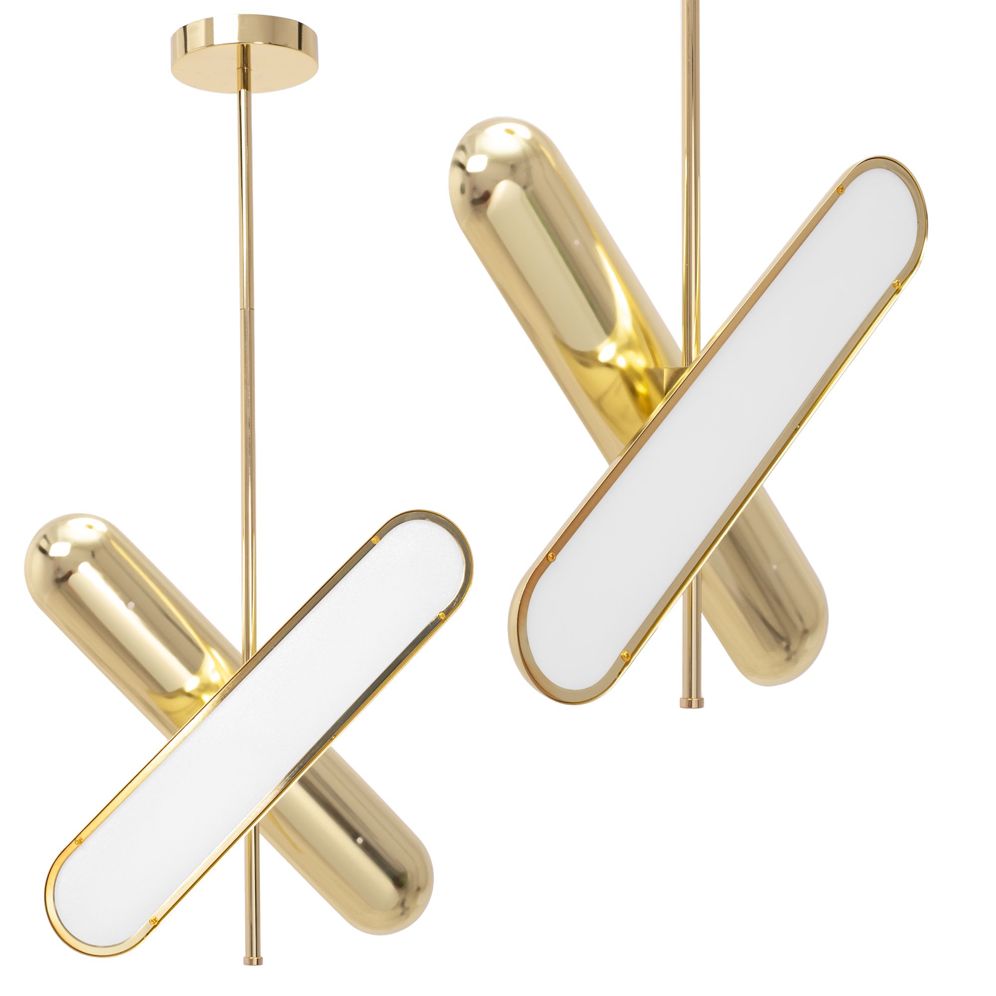 Lampa Sufitowa Wisząca Led Toolight Led App832-Cp Złoty