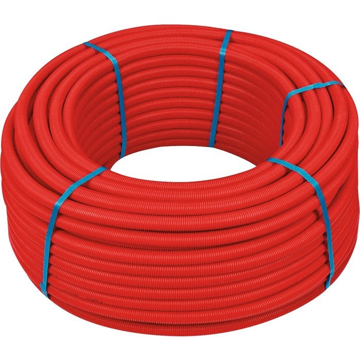 Tube multicouche gainé rouge Ø26, en couronne de 50m, HENCO - 3