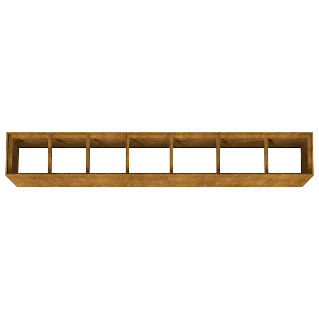 Jardinière - Lit surélevé de jardin - Pot de fleurs 280x40x80 cm acier corten Couleur évolue n961l - 5