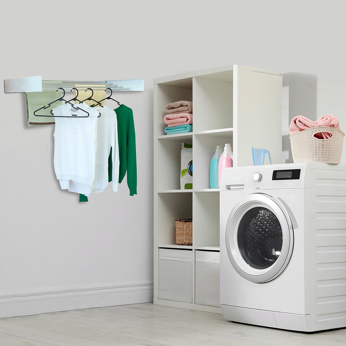 Séchoir à linge mural COBRA blanc 100cm - 3