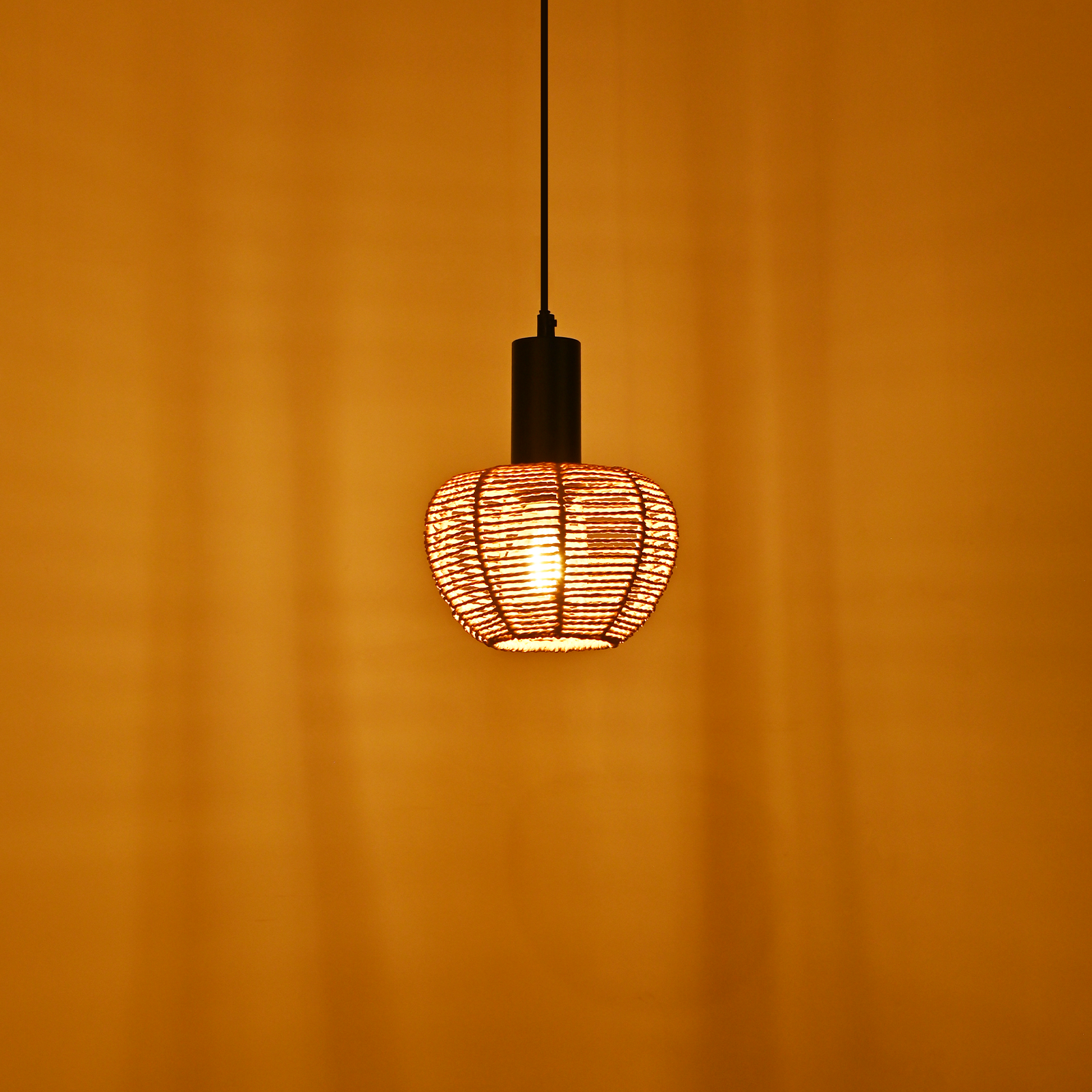 ZMH Lampa wisząca do jadalni w stylu vintage, 1-punktowa (żarówka nie jest dołączona) - 7