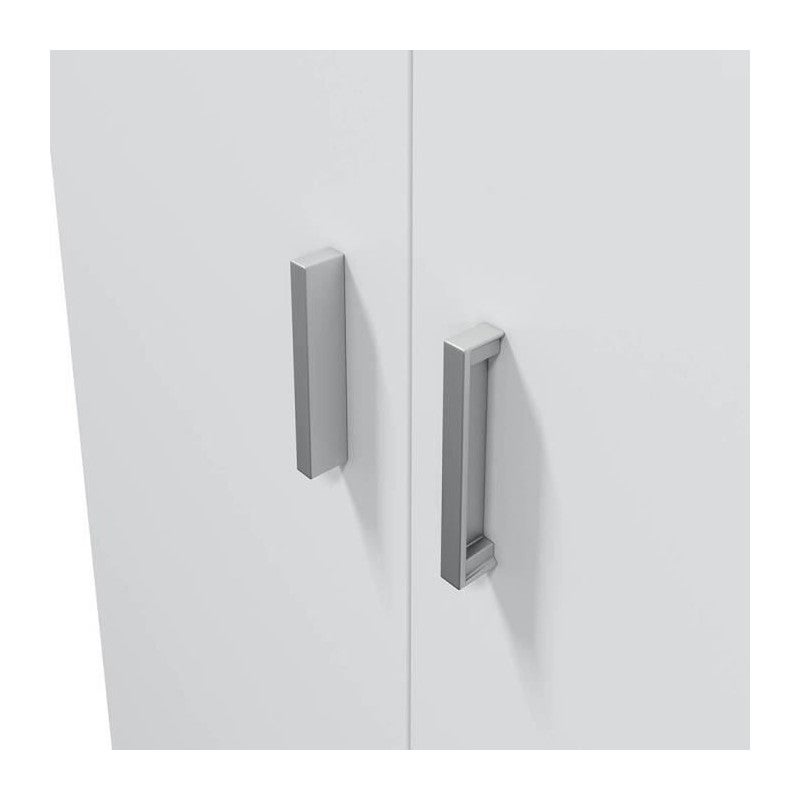 Armadio scarpiera multiuso bagno casa garage 2 ante 7 ripiani 75X36X101 - 7853O - 5