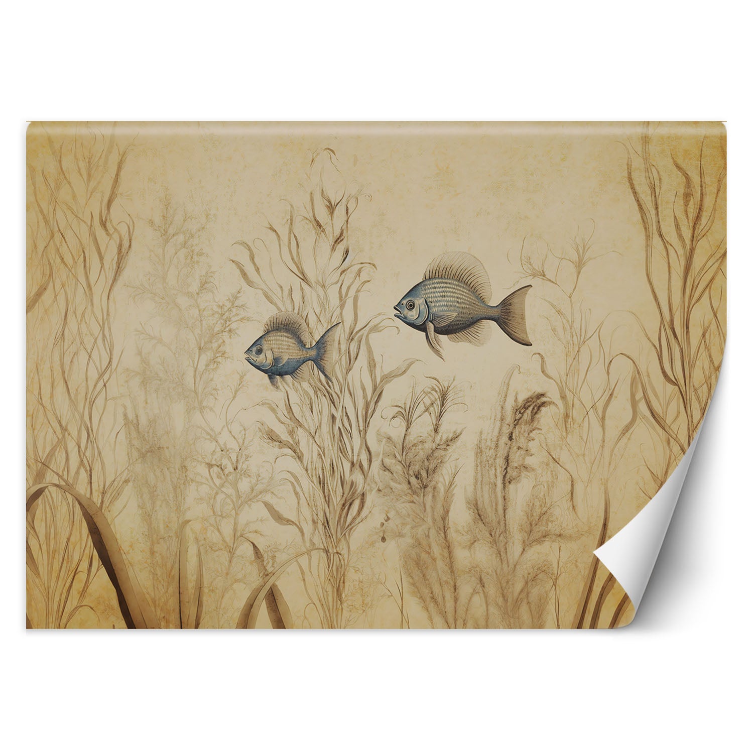 Fototapeta Ryby w stylu boho beżowy 150x105