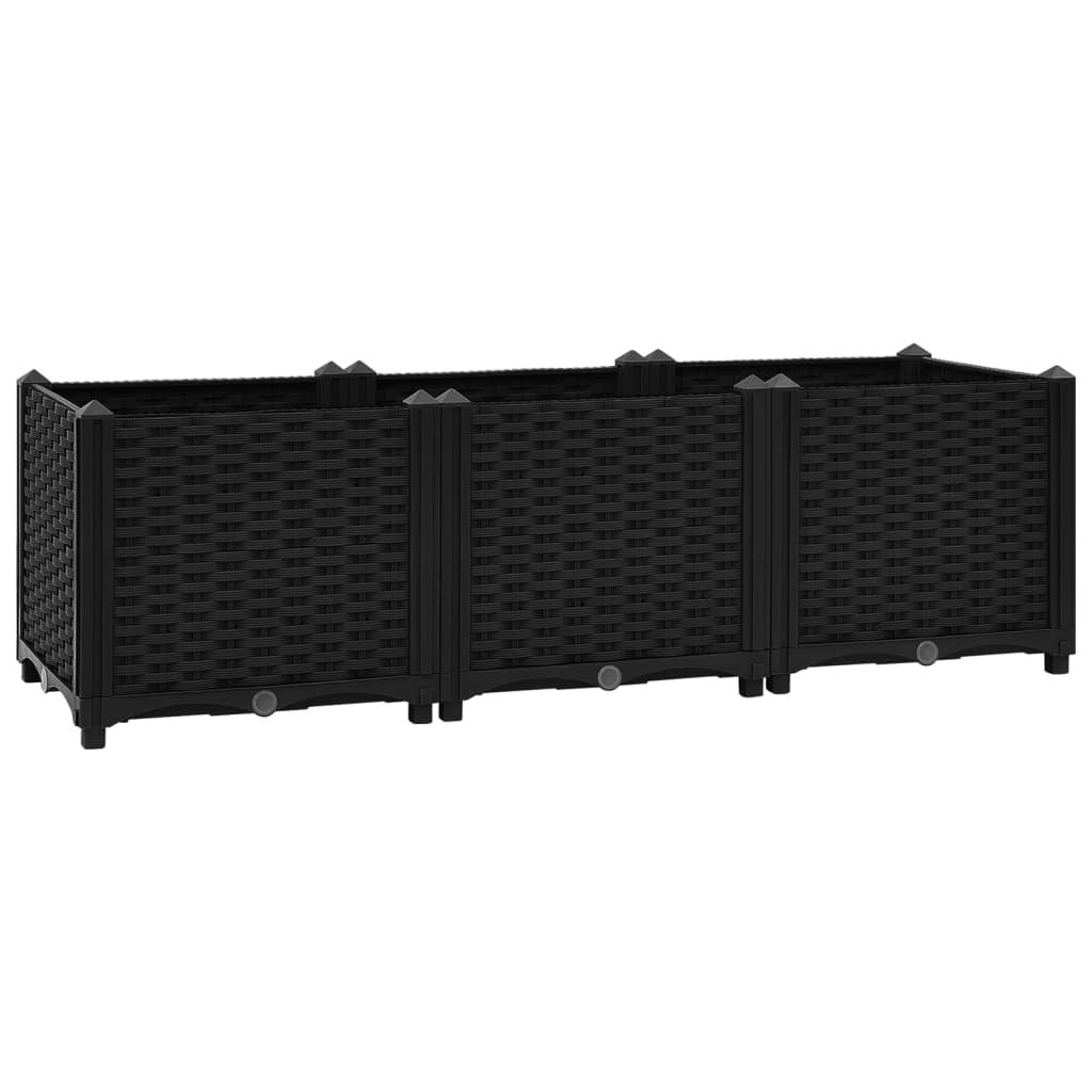 12 Sottobicchieri Per Piante In Plastica, 3 Misure (14/18/21 Cm), Colore Nero, Impilabili, Per Interni/Esterni - 2