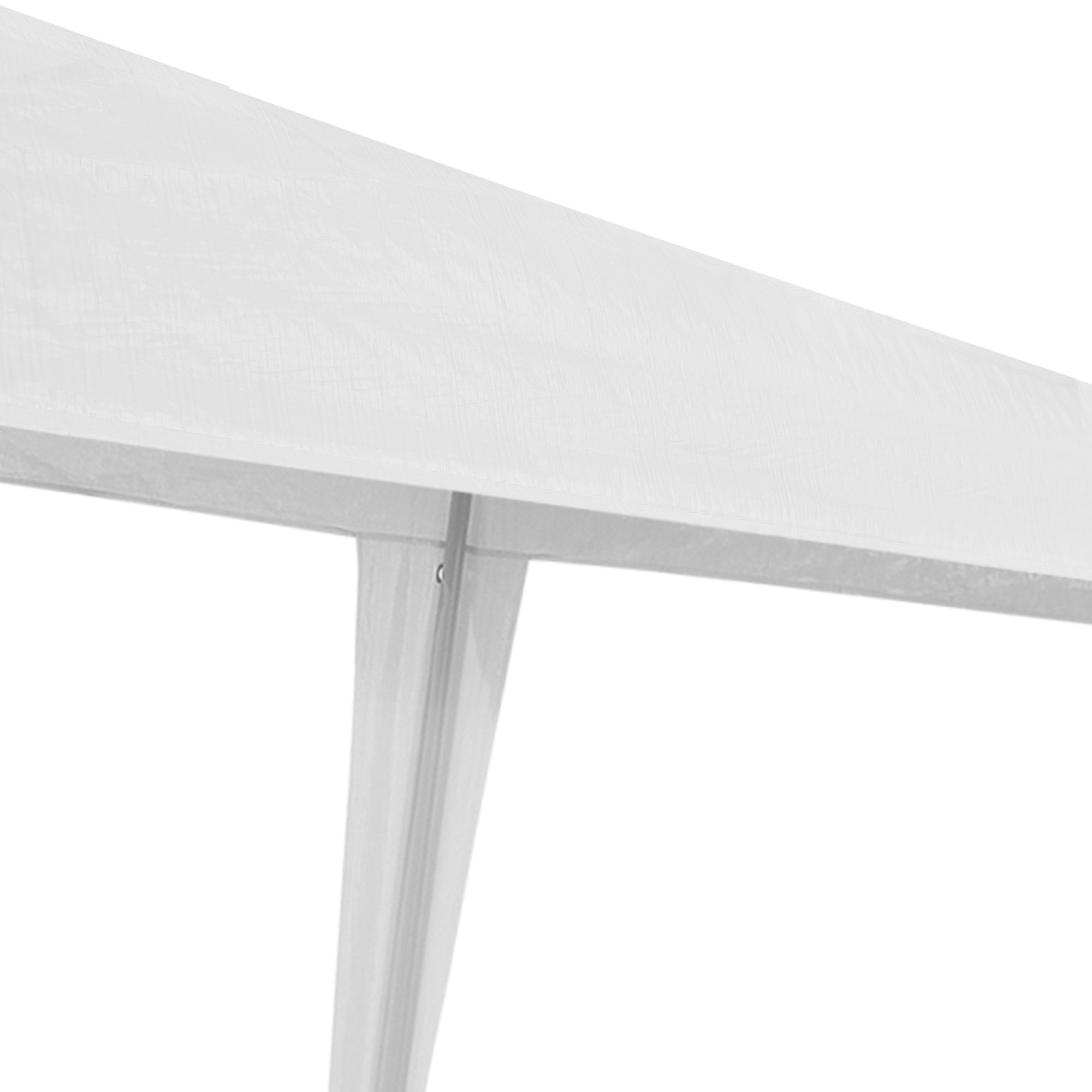 Carpa Pabellón para jardín Wedau metal 300 x 300 x 255 cm blanco [casa.pro] - 5
