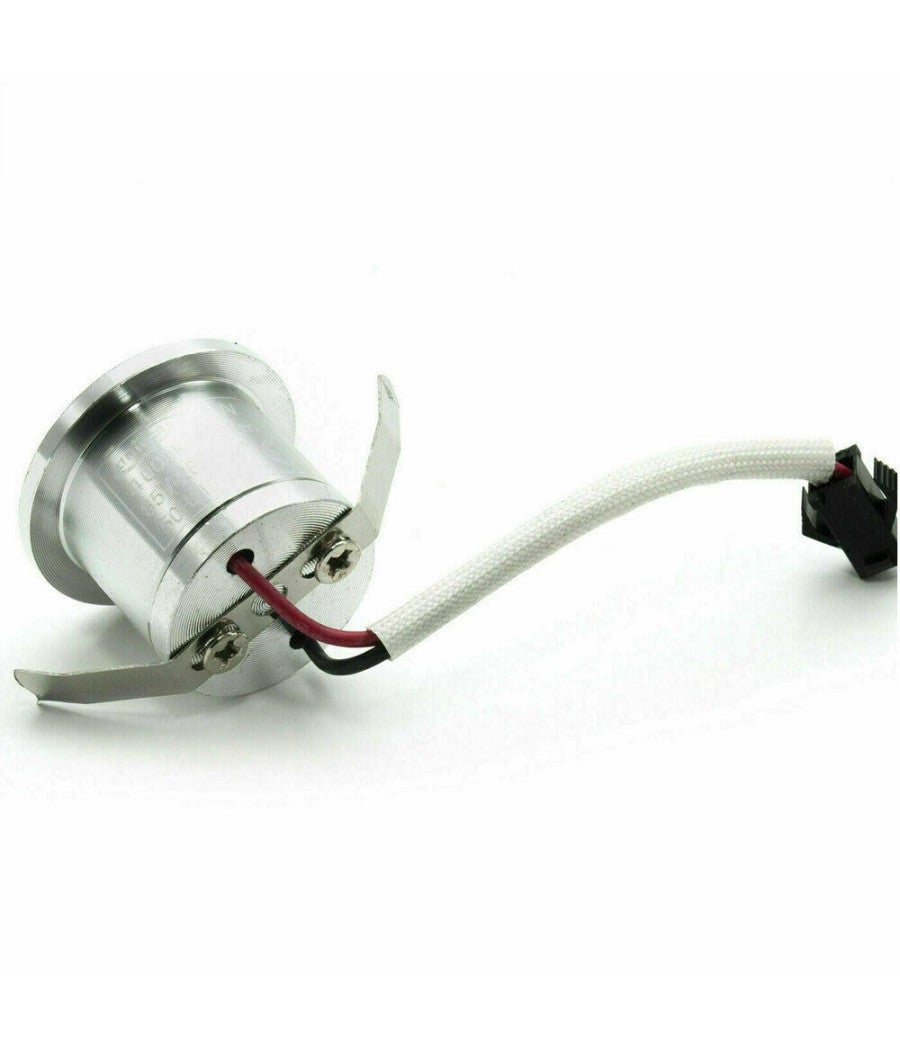 Trade Shop - Faretto Incasso Led 1 Watt Mini Spot Luce Fredda Calda Naturale Blu Verde Rossa - Verde - - 2