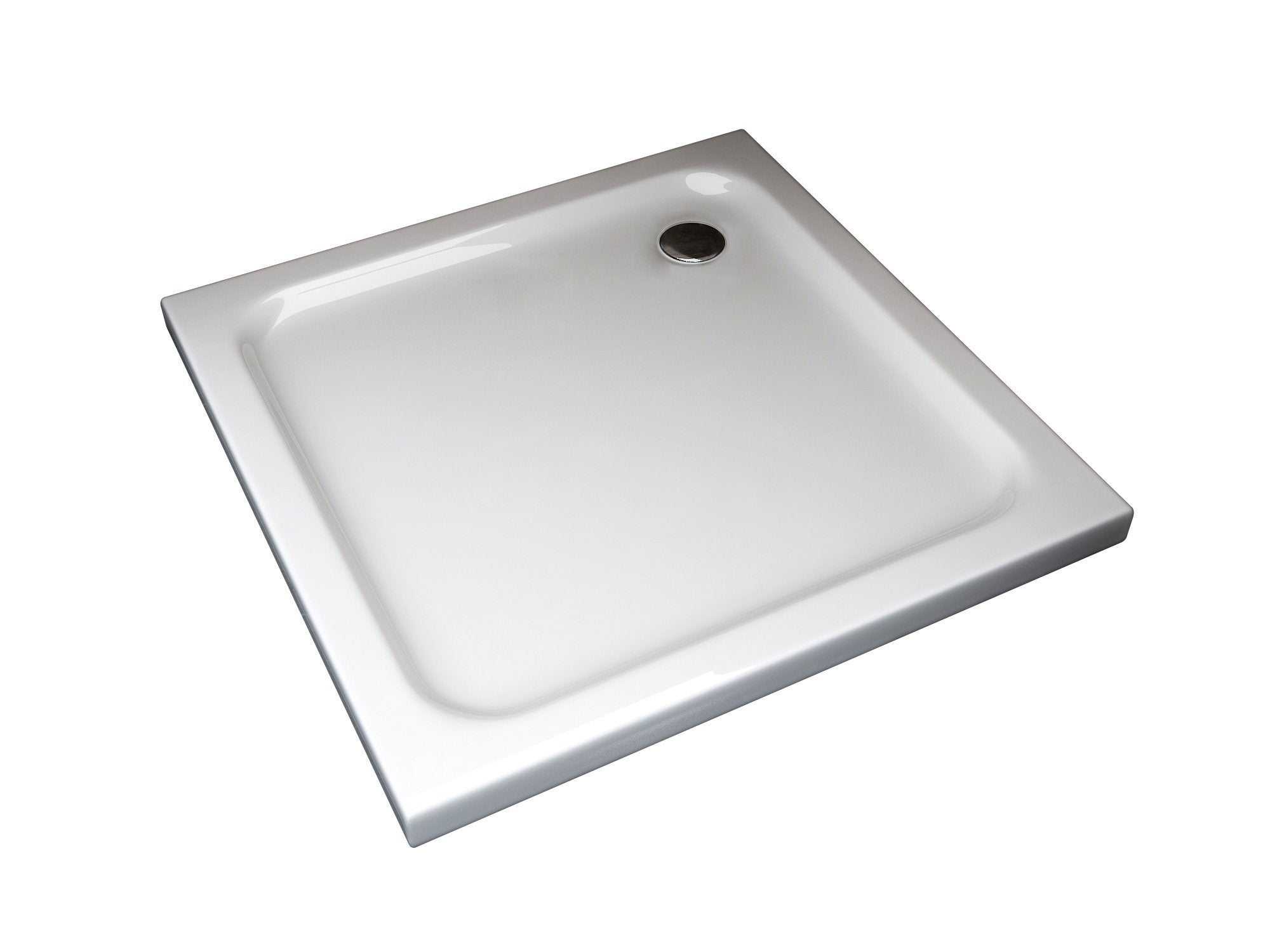 Receveur de douche carré surbaissé en Abs avec bonde inclus H. 5 cm – 70X70 - 2