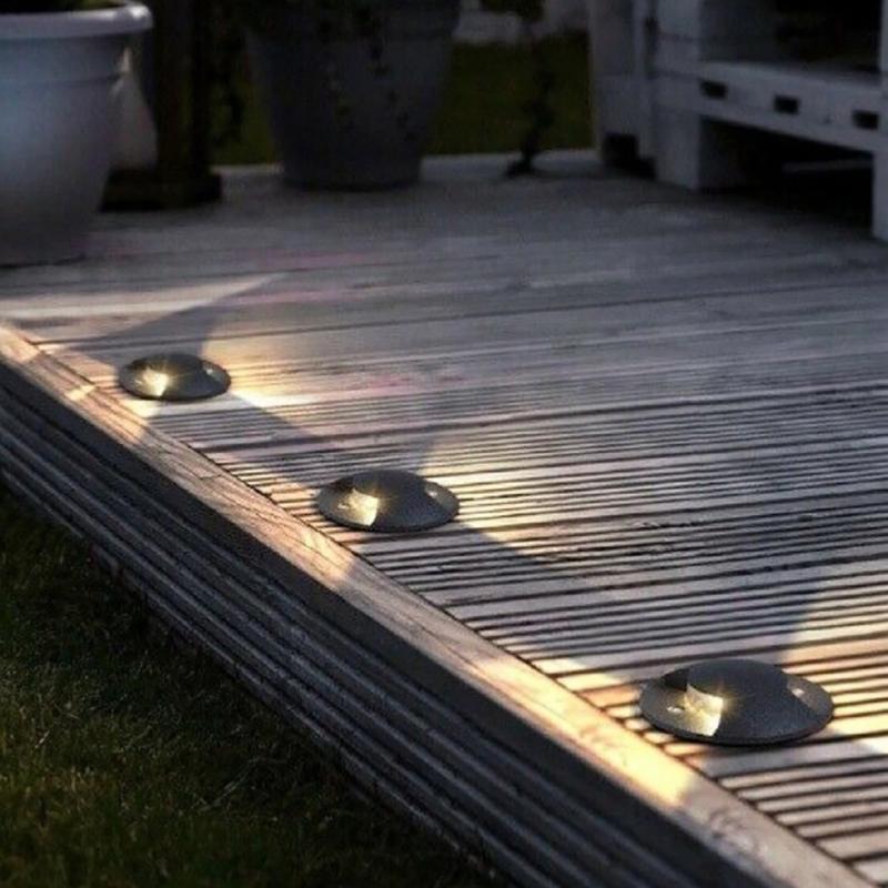 Spot LED Encastrable Extérieur IP65 220V Sol 3W Walkable 2 faisceaux - Blanc Froid 6000K - 8000K - SILAMP - 2