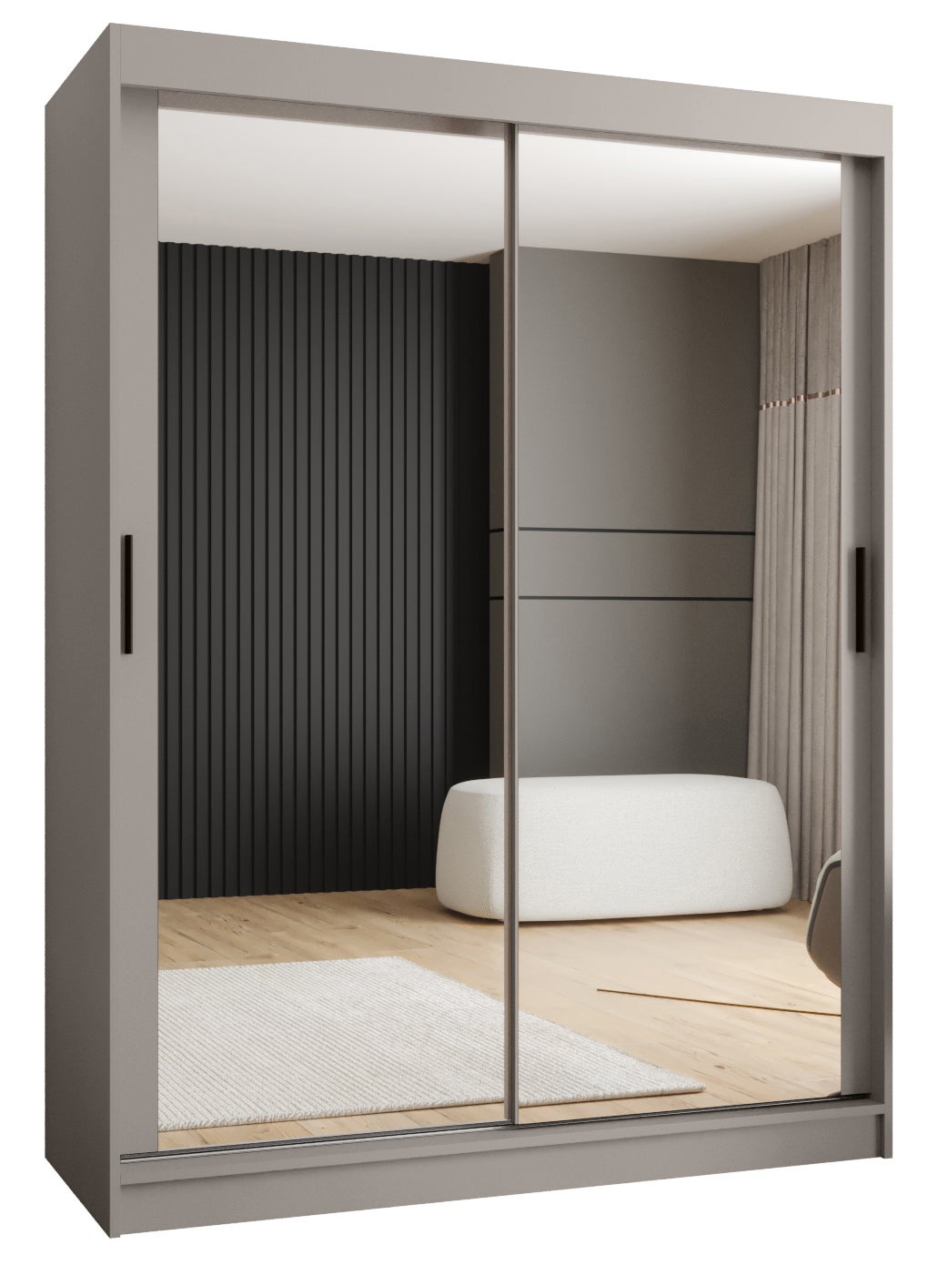 Szafa przesuwna garderoba RUBINO T3 150 x 62 x 200 cm Kaszmir