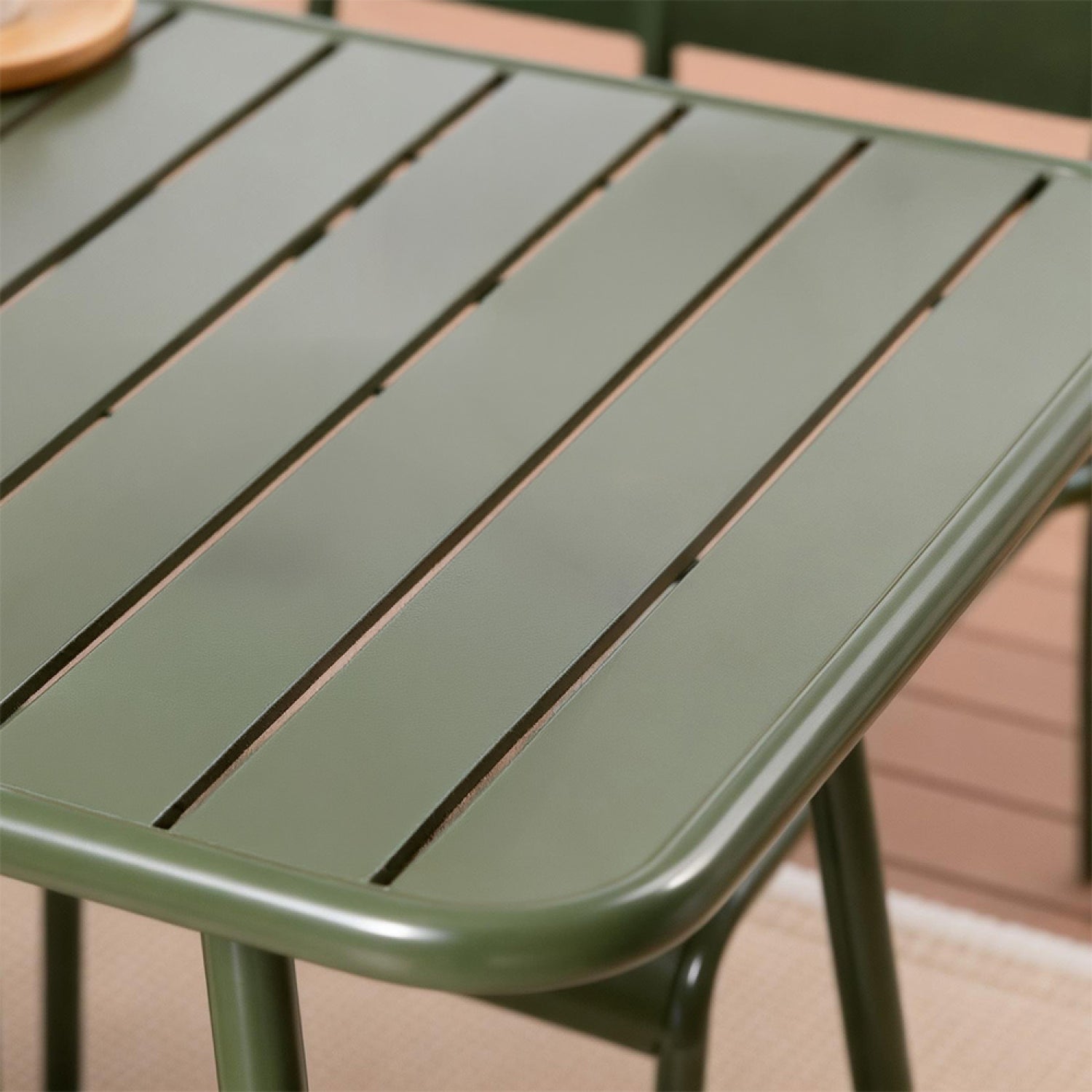 Table de jardin 4 à 6 places 120cm vert BERGAME - 6