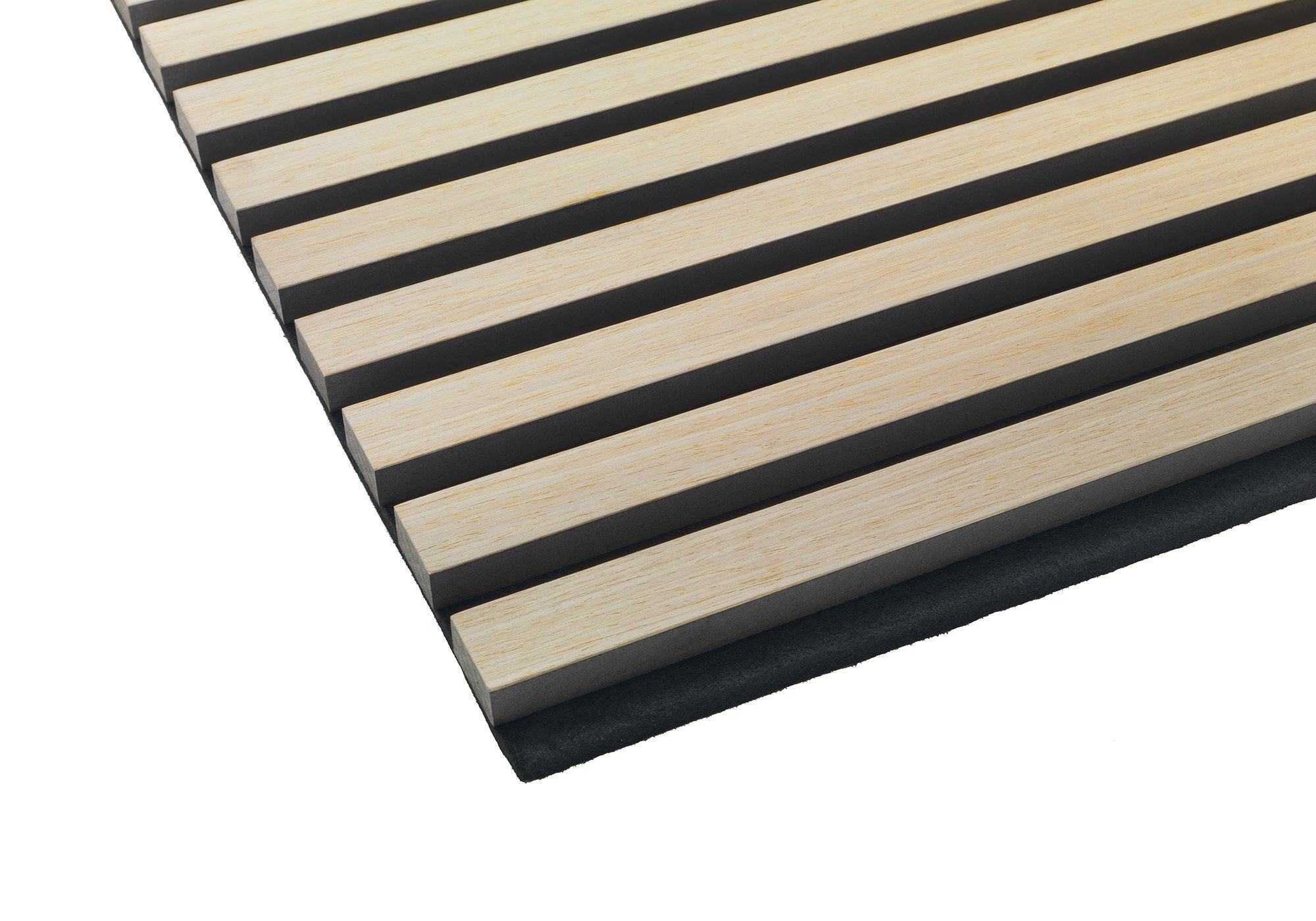 Pannello acustico in legno per parete - 240x60,5x2,2 cm - Rovere chiaro - Doghe - Pannello in legno naturale - 7