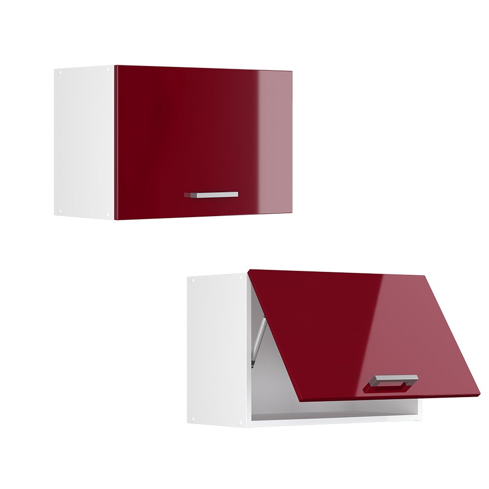 Vicco Elément haut de cuisine R-Line, Rouge brillant, 60cm Plat - 5