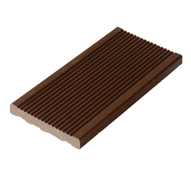 Plinthe finition terrasse bois composite - Coloris - Brun rouge, Epaisseur - 1cm, Largeur - 5.5 cm, Longueur - 200 cm
