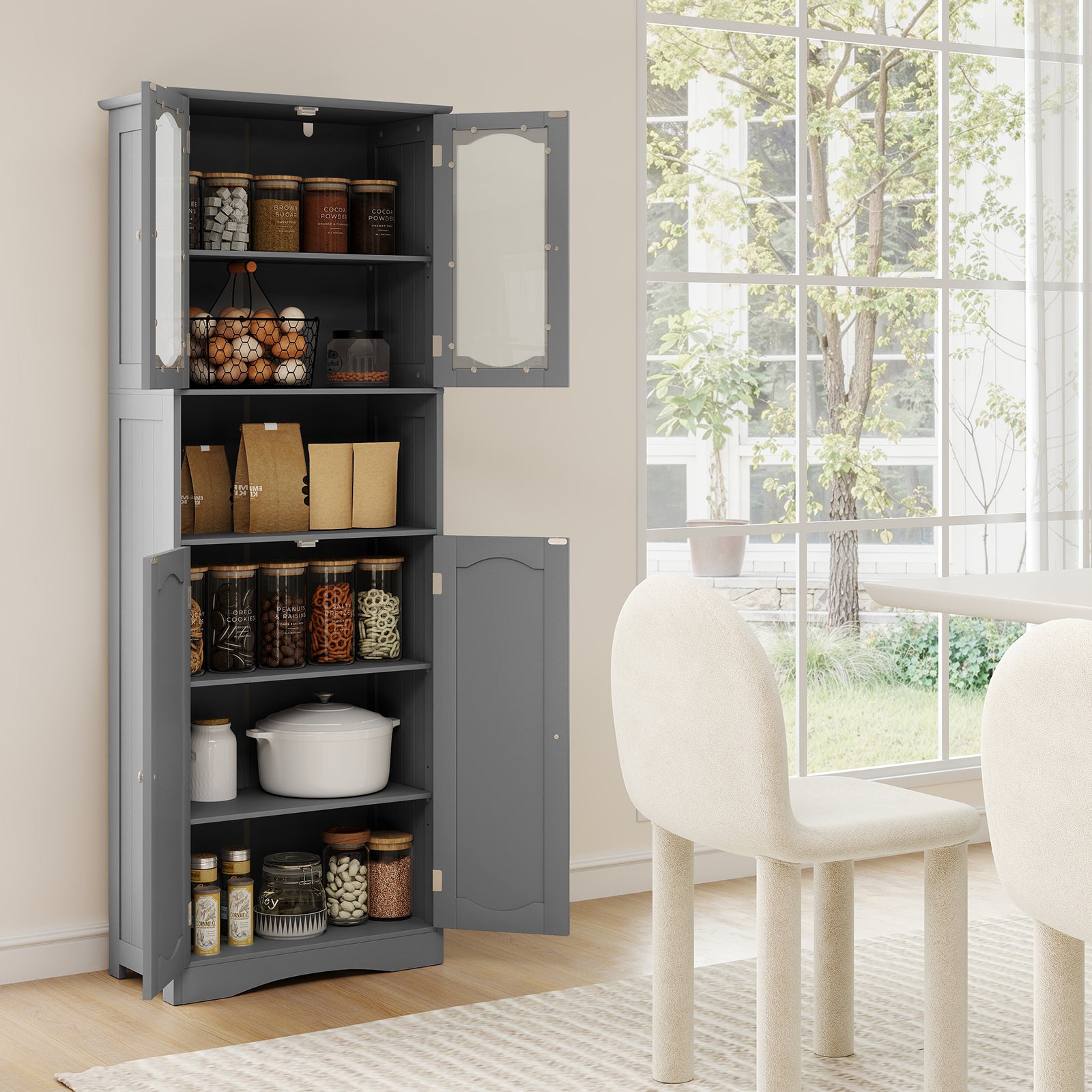 Vicco Armoire De Salle De Bain Avec Miroir Chêne 90 X 80.9 Cm Avec Porte Et Compartiments Ouverts Rudi