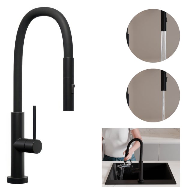 Miscelatore Da Cucina Con Doccetta Estraibile In Acciaio Inox Rubinetto Da Cucina Girevole A 360 Finitura Spazzolata 4 Modalita Di Flusso Sistema Antigoccia Alta Pressionerisparmio Idricoins 88832718