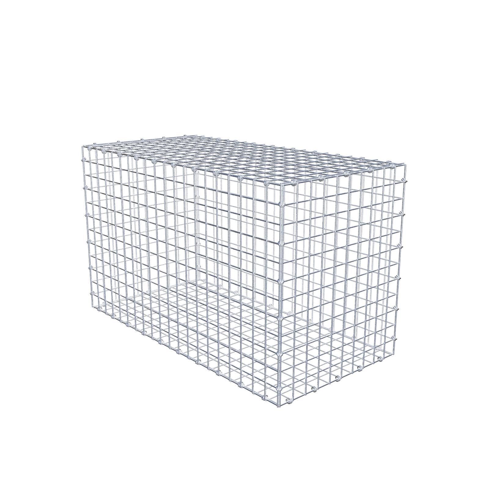 Gabion 100 cm x 60 cm x 50 cm (dł. x wys. x gł.), rozmiar oczek 5 x 5 cm, pierścień spiralny