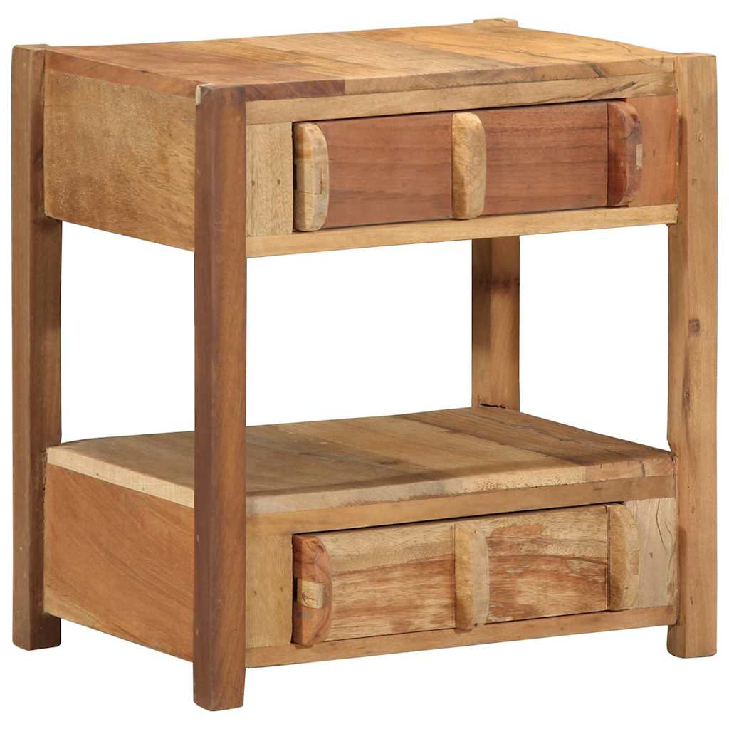 Stolik końcowy Brązowy 43 x 32 x 46 cm Lite Drewno Recyklingowe vidaXL