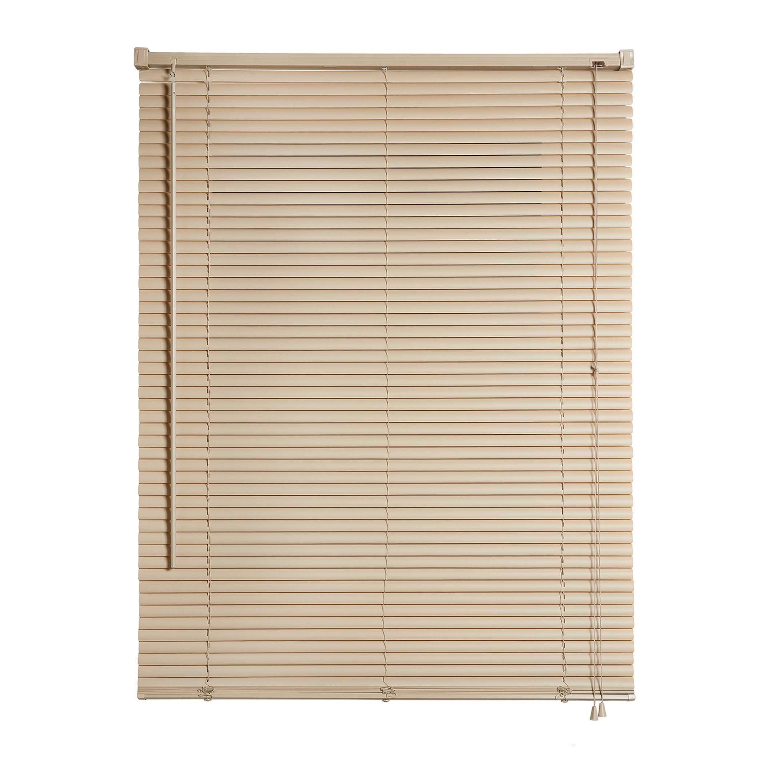 Persianas venecianas de vinilo con cordón topo 60x130