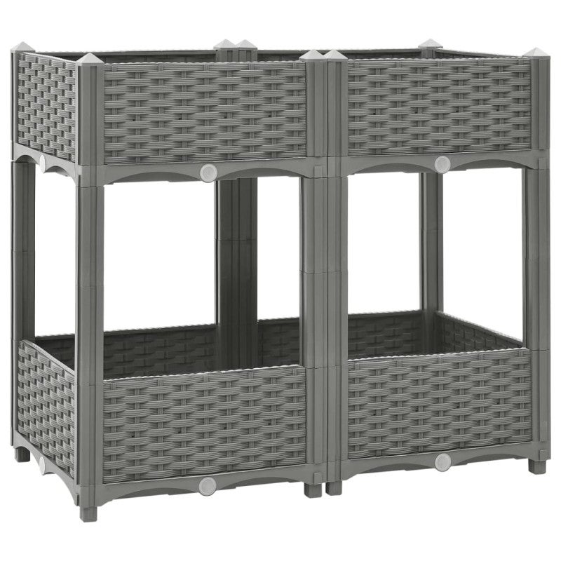 Donica do podwyższonej rabaty, 80x40x71 cm, polipropylen vidaXL