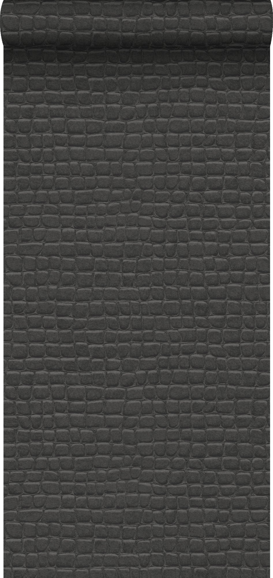 Tapeta skóra krokodyla czarnym - 53 cm x 10.05 m - ORIGIN