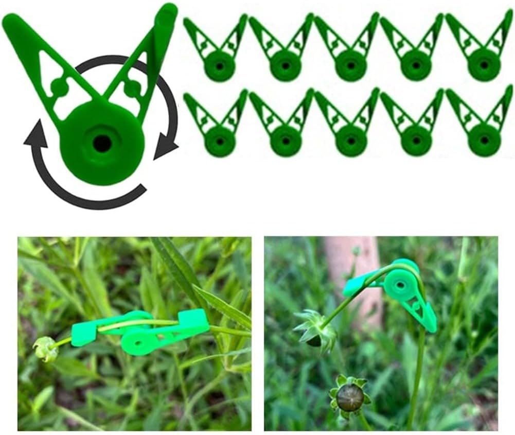 Set di 40 clip di piegatura regolabili a 360° per una crescita delle piante a basso stress - 2