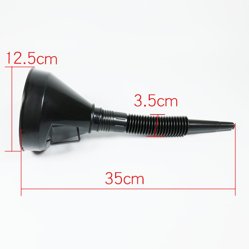Lot de 2 entonnoirs pour huile moteur, fluides, essence, liquides, kérosène avec rallonge de bec flexible. - 2