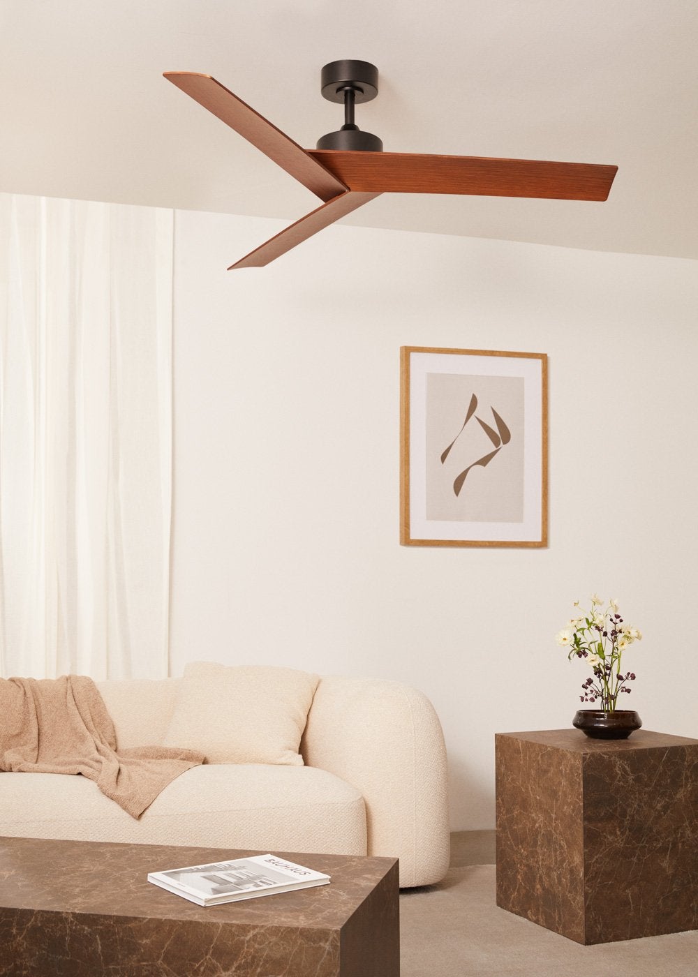 CREATE - WIND SHARP - Wentylator sufitowy 40W cichy Ø132 cm -