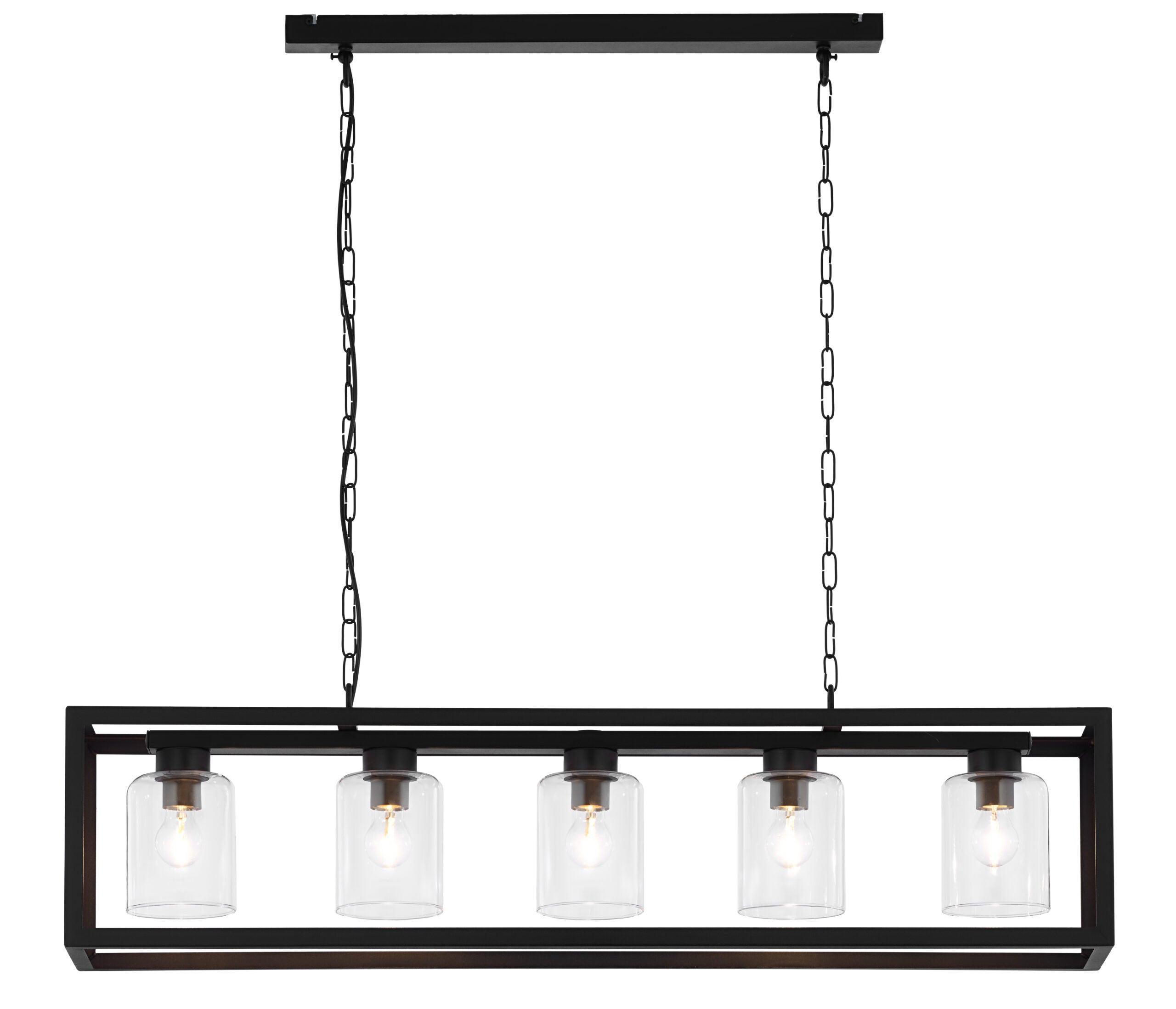 Lampa sufitowa MACARI czarna 5xE27x40W metal wym:86x113x20,5cm IP20 Jupiter