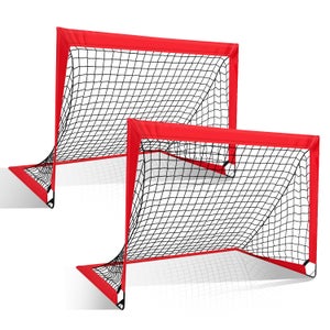 Happy Jump Porta da Calcio Pieghevole 152x110 CM – 1 Porta da Giardino per Allenamento Outdoor e Idea Regalo