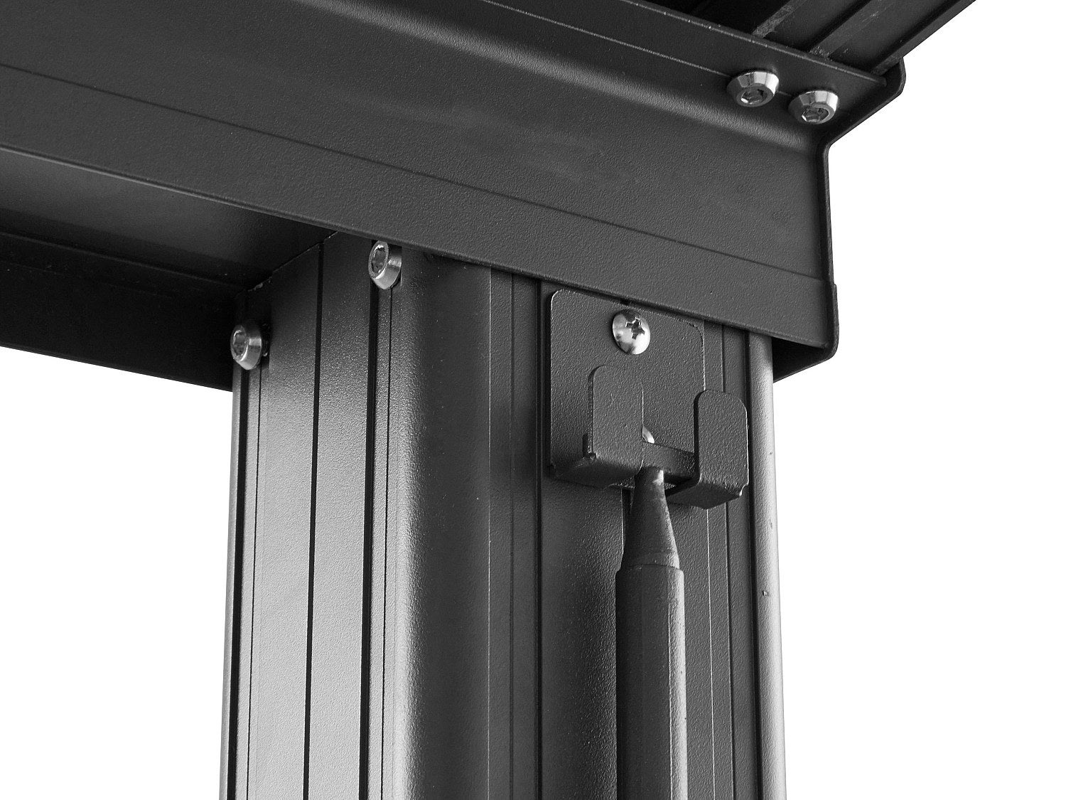 Pérgola adosada con techo deslizante - 9 m² - antracita - IZEDA - 6