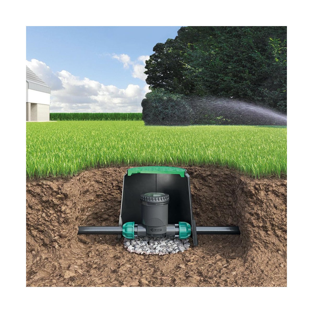 Claber Électrovanne programmable 26-34 mm F., avec programmateur intégré pour système d'arrosage - 3