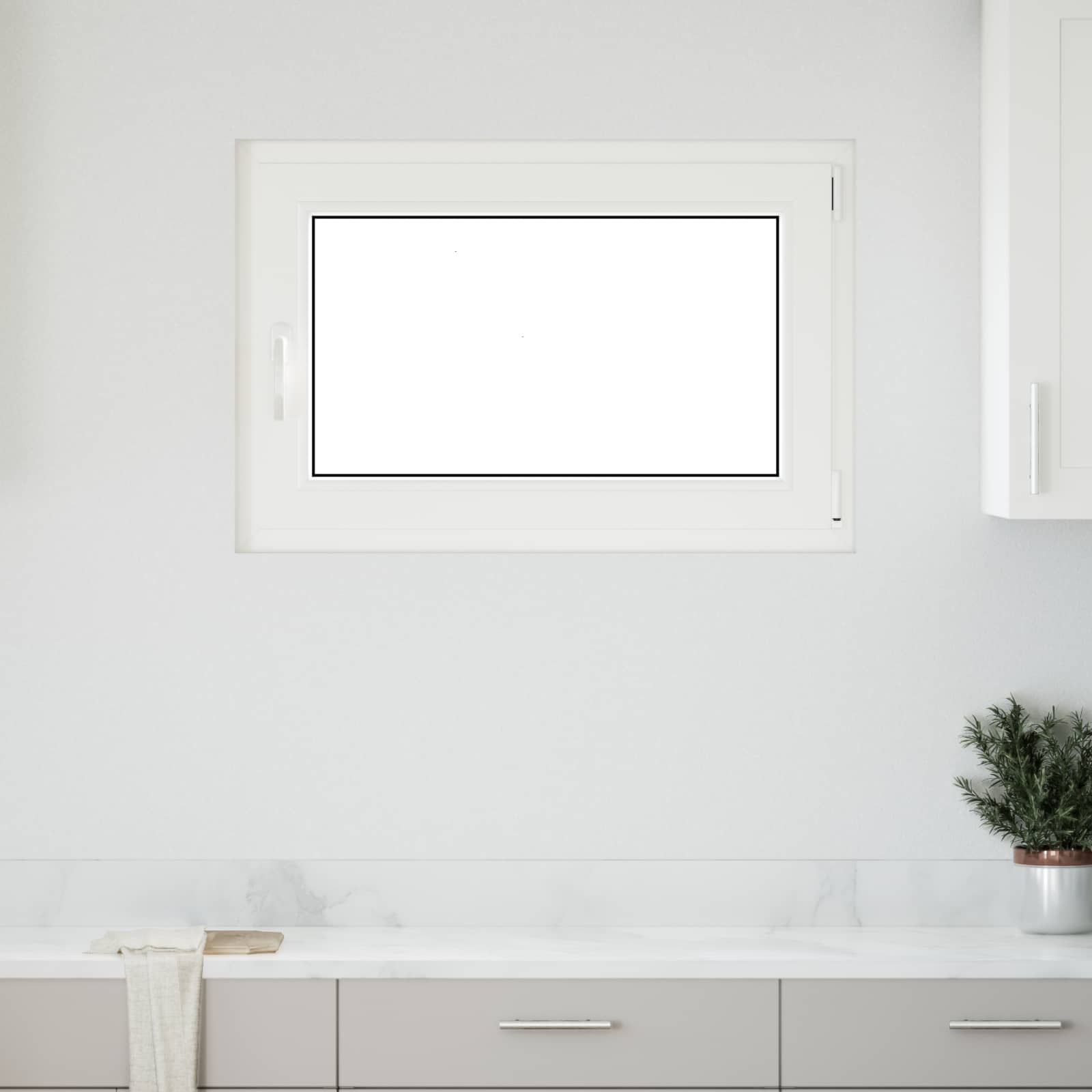 Fenêtre de soussol RISOR 90 x 70 cm PVC et verre Blanc Leroy Merlin — free download
