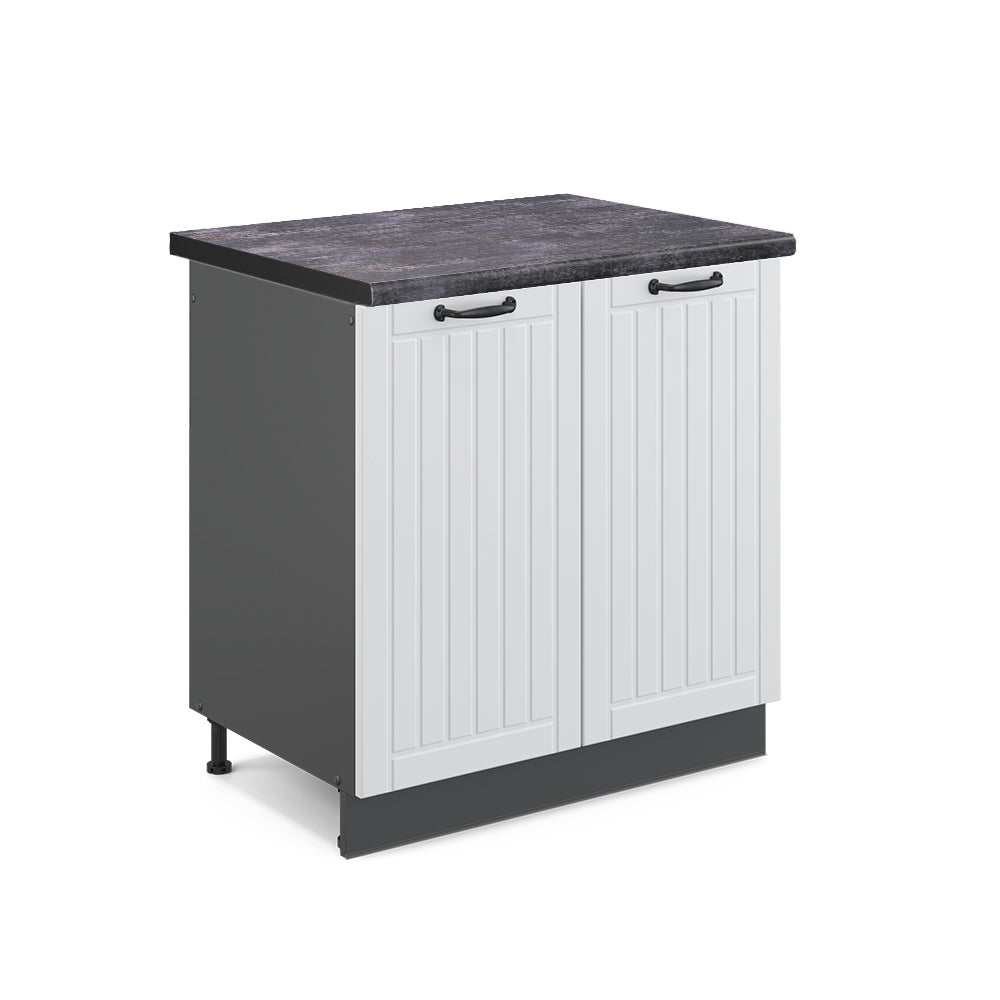 Vicco Szafka pod zlew Fame-Line, Biały domek wiejski, 80 cm , BP Antracyt