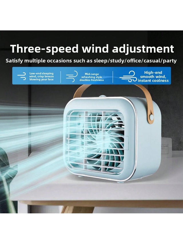 Mini humidifier ad aria da scrivania plastic humidifier spruzzo refrigerating fan USB air conditioner