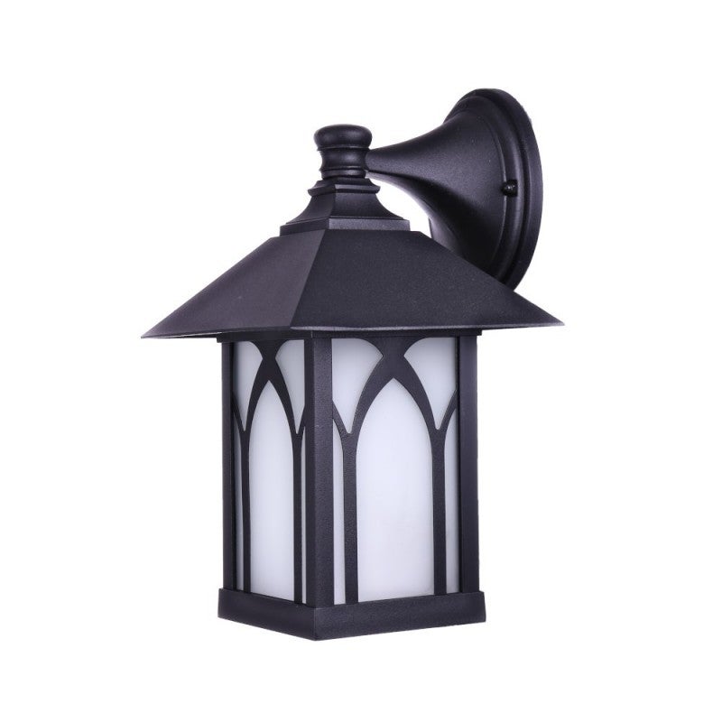 Hawue  Jandei Farol De Pared Xanela Exterior Jardín, Patio Para Bombillas E27 (Max 60W) Traslucido Negro/Blancos , Leroy Merlin